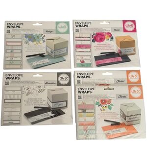 We R Memory Keepers Envelope Wraps Lot of 4 Floral Vintage Classic Streamline
